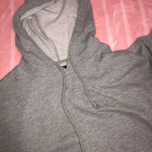 Grey oversized hoodie